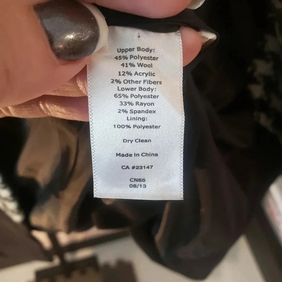 Talbots Wool Blend Houndstooth Blazer - Picture 5 of 7